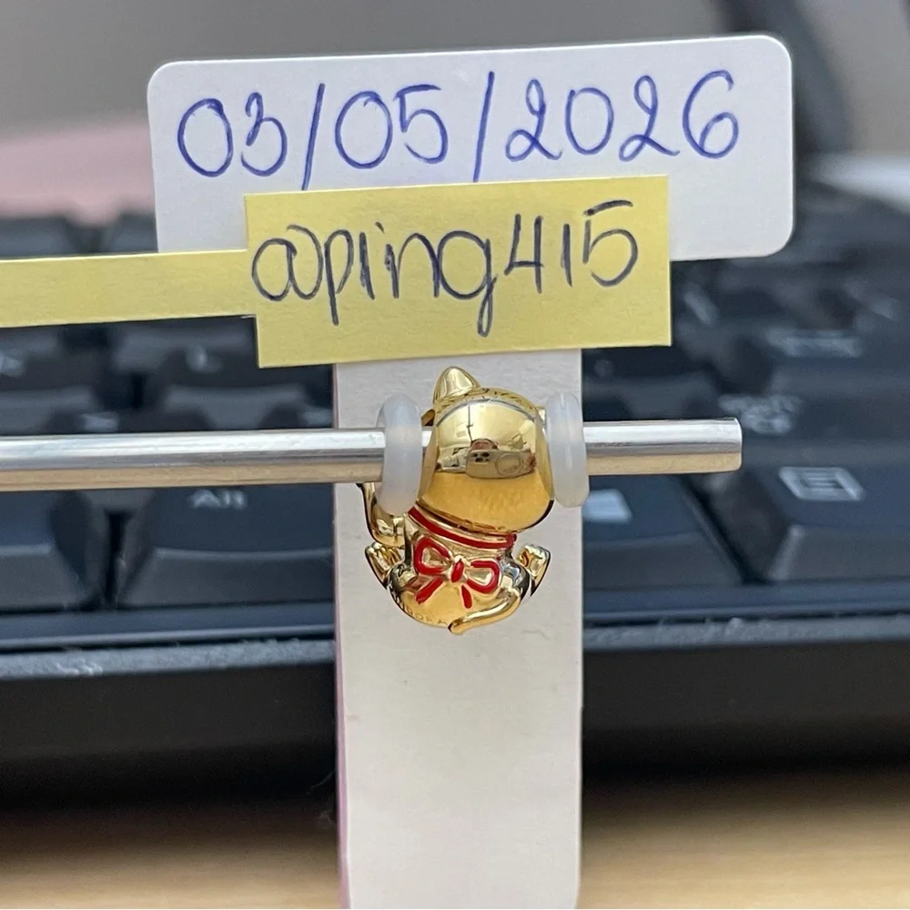 Pandora Shine Fortune Lucky cat charm - Picture 2 of 15